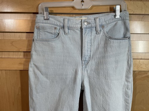 Madewell Perfect Vintage Jeans High Rise Size 28X28 Blue Light Wash Denim - Picture 2 of 13