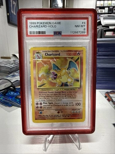 1999 Pokemon Base Set Charizard Holo PSA 8 NM-MT 4/102