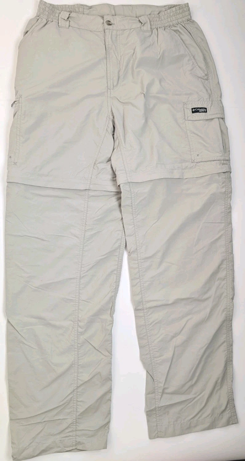 Columbia GRT Men’s Nylon Hiking Pants Beige Medium Outdoor Travel Lightweight
Opens in a new window