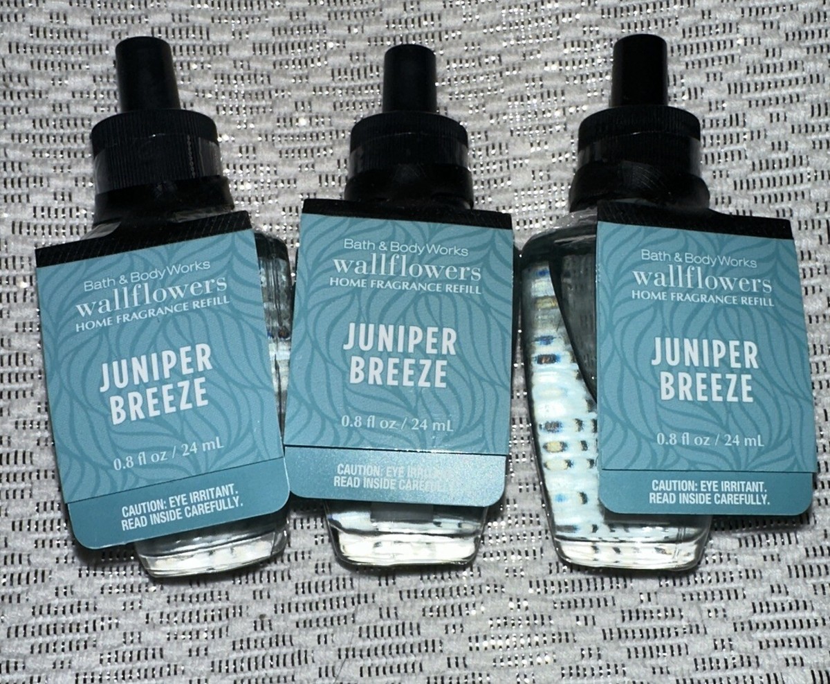 Bath Body Works Wallflowers Home Fragrance Scented Refill Juniper Breeze  -3