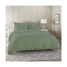 Super King Plus Size 120" x 120" Inch, 3Pcs Duvet Cover Set Zipper Closer ...