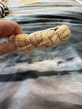 Lele Sadoughi Ivory with Rainbow Striped Accents Thin Knit Headband