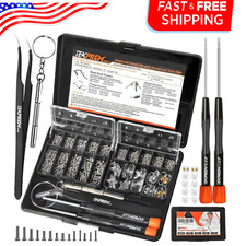 Magnetic Eyeglass Repair Kit Eye Glasses Screws Tweezer Screwdriver Nose Pads US