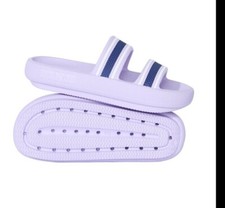 NEW Victoria's Secret Pink DOUBLE STRAP PILLOW SLIDES Pastel Lilac, SIZE M 7/8
