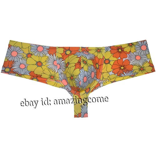 Men Colorful Casual Brazilain Boxer Briefs Underwear Cheeky Swim Trunks Thong - Picture 24 of 52