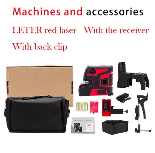 New leter Automatic Self Leveling 2 Line 5 Point 1V1H Green Laser Level LT-303G - Picture 12 of 19