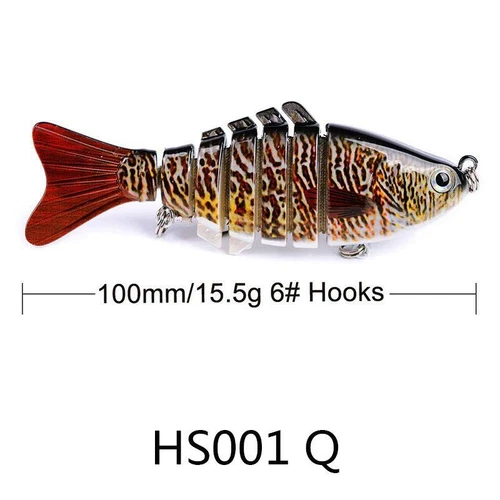 7 Segment Fishing Gear Bionic Swimming Bait Bass Tackle Fishing Gear Lure Tool - Bild 35 von 38