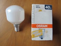 Echte! Osram Bellalux Tropfen P Sil 40 T45 Soft White Opal E14 40W Bella Dimmbar