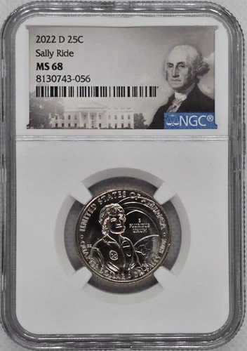 2022 D Sally Ride 25c NGC MS 68 American Women Quarter