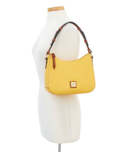 Dooney & Bourke Pequeño KILEY HOBO Grano de Guijarros Diente de León Amarillo Modelo R1690 ZJ - Imagen 2 de 7