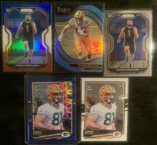 2020 Optic Josiah Deguara Rookie Blue Scope Prizm #142 Green Bay Packers SP LOT