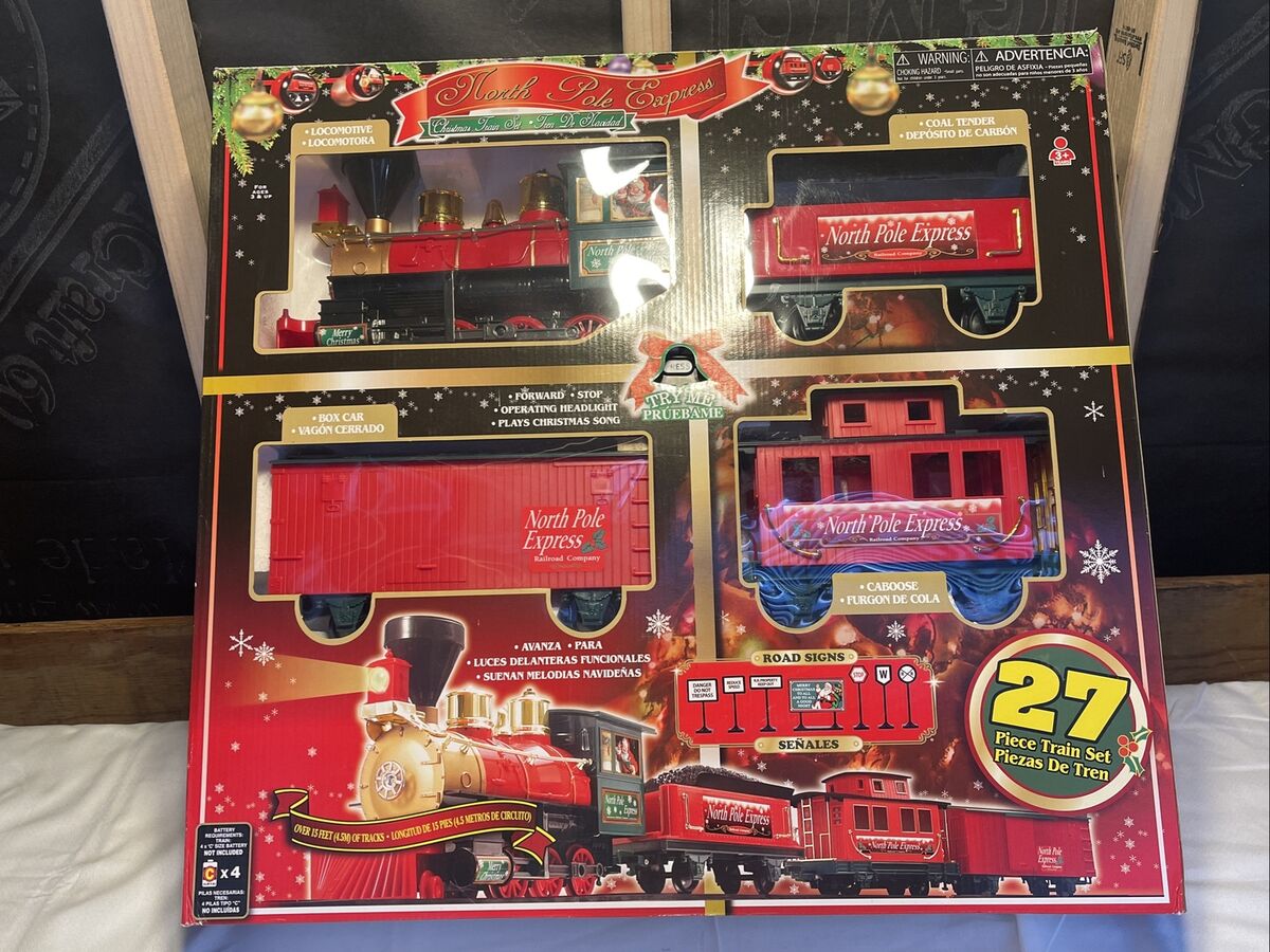 Train Set Christmas North Pole Express #62180 27 Piece Train Set Christmas North Pole Express #62180 27 Piece