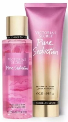 Victoria's Secret PURE SEDUCTION Fragrance Body Mist and Body Lotion Set 