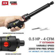 Long Neck Straight Air Die Grinder Variable Speed for Shaping Sanding Tight Spot