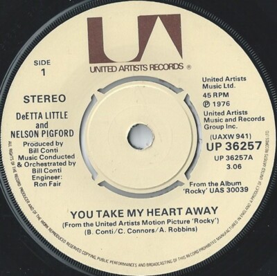 DeEtta Little And Nelson Pigford - You Take My Heart Away (7'', Single)