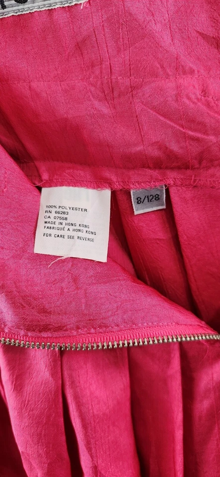 Юбка Mexx розовая трапециевидная 80-е передняя на молнии V передние карманы женская размер 8 - Изображение 3 из 4