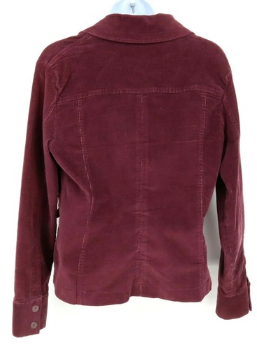Style Corduroy jacket Womens S Maroon 