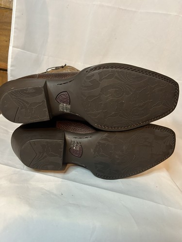 Ariat Damen Cowboystiefel eckige Zehenpartie braun Größe 9 1/2 Advance Torque Stabilität - Bild 8 von 10