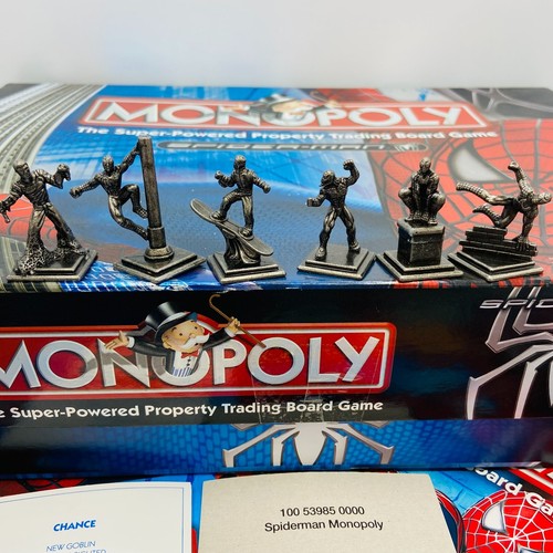 Spider-Man Monopoly Board Game Marvel Hasbro 2007 Complete - Picture 17 of 22