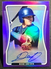 2020 Leaf Metal Draft Purple Rainbow Auto /25 Diego Cartaya