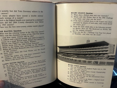 BBC TV Grandstand Sport Annual 1966 David Coleman Fair Condition - Picture 3 of 5