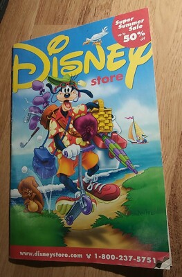 2000s Disney Store Super Summer Sale Catalog Vintage Goofy Altantis Clothes Toys