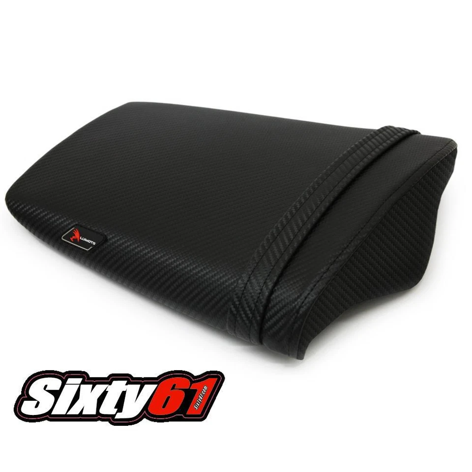 Triumph Daytona 675 Seat Covers 2006-2010 2011 2012 Luimoto Front Rear Black - Imagem 3 de 4