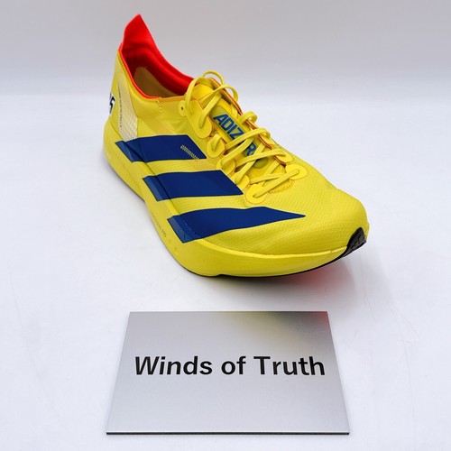 JR6373 adidas Adizero Adios Pro 4 Pure Sulfur Lucid Blue Red Men's US 12 - 13 - Picture 19 of 21