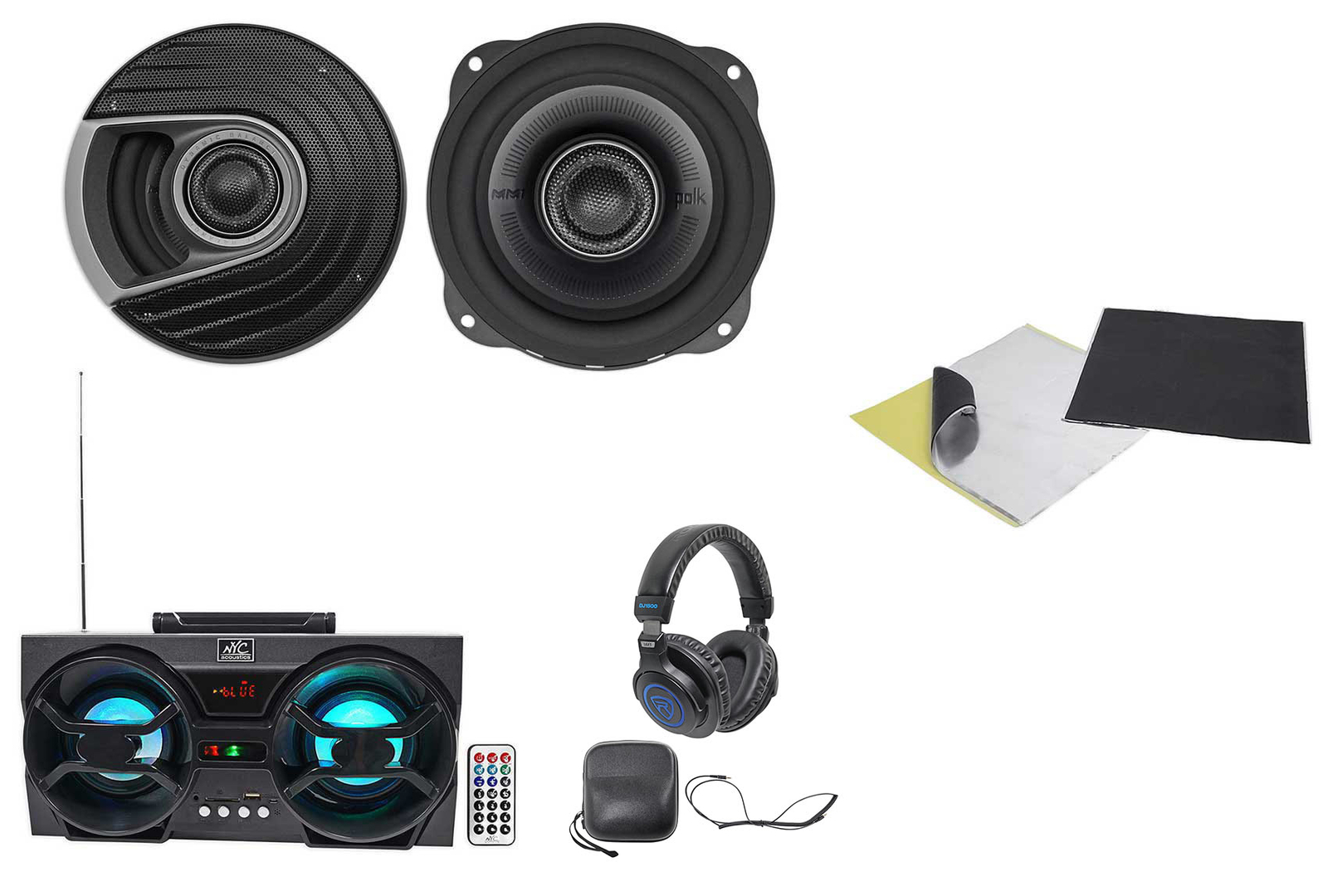 2 Автомобильные аудиодинамики Polk Audio MM522 525 мощностью 600 Вт Rockmat Динамик Наушники 27790₽