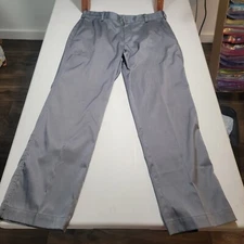 Nike Golf Pants Men Large L 34X30 Gray Dri Fit Tech Chino Flat Front Stretch