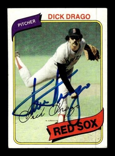1980 Topps 271 Dick Drago 02 signed auto autograph