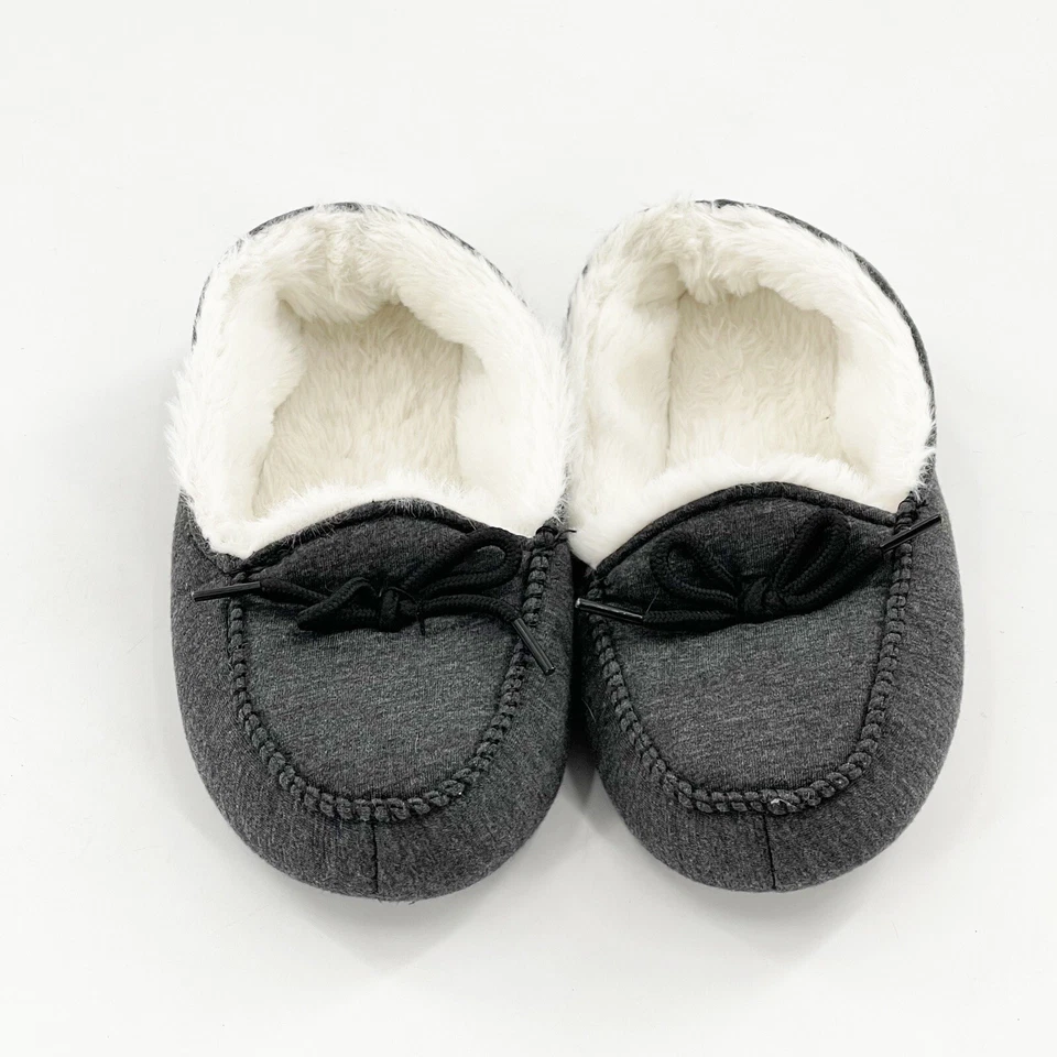 Target мальчика девочки искусственного меха подкладка мокасины тапочки туфли серый средний 2-3 a - Изображение 4 из 4