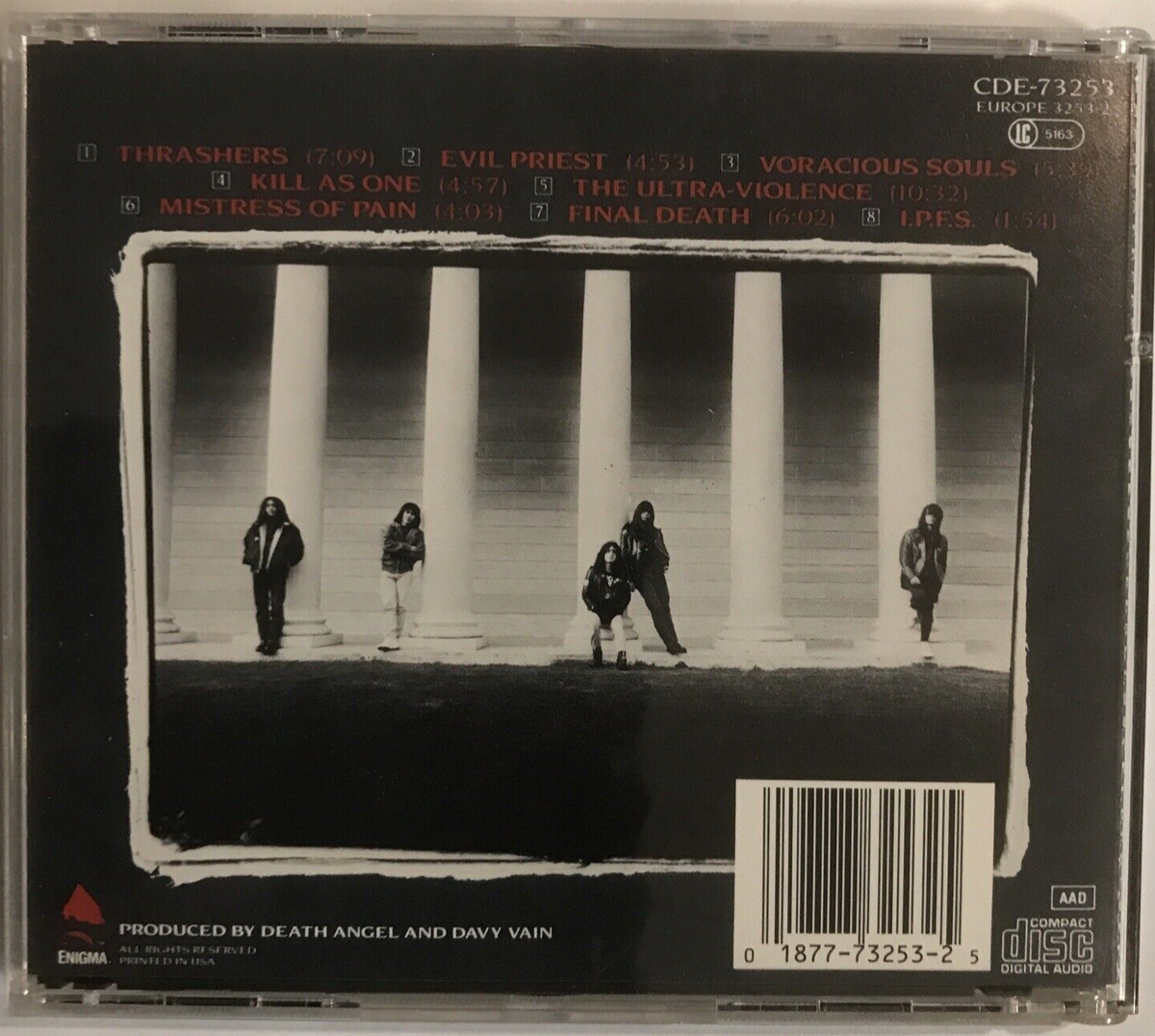 Death Angel – The Ultra-Violence CD 1987 Enigma – CDE-73253
