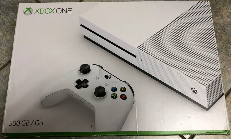 SOLO SCATOLO - Microsoft Xbox One S 500GB Bianca - Edizione ROCKET LEAGUE - Immagine 2 di 4
