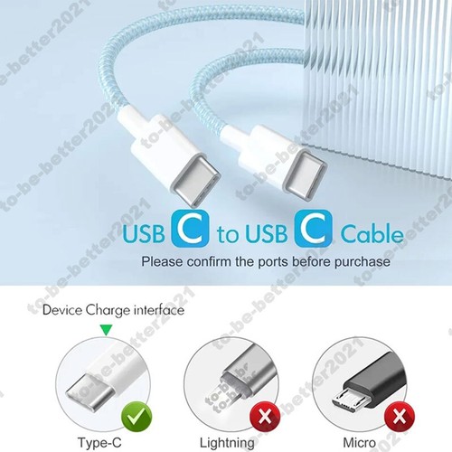 60W USB C vers USB C câble de charge type C rapide pour iPhone Samsung Xiaomi - Photo 7 sur 18
