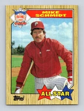1987 Topps #597 Mike Schmidt Philadelphia Phillies