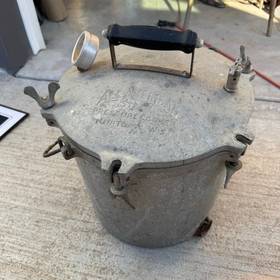 #ad ALL AMERICAN 12qt?? Steam Canner Pressure Cooker Cast Aluminum Pot VINTAGE READ $100.00