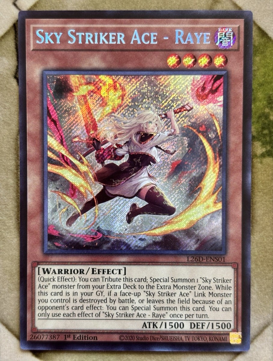 YuGiOh SKY STRIKER ACE - RAYE Secret Rare L26D-ENS01 | eBay