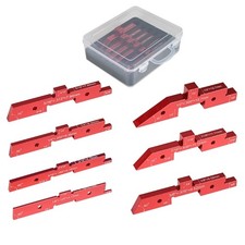 7Pcs Router Table Setup Bar Height Gauge Aluminum Precisions Setup Blocks Set