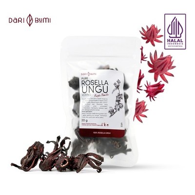 Purple Roselle Dried Flowers 20g Herbal Tea Whole Loose