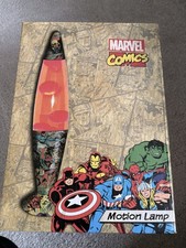 Marvel Comics Lava Lamp Orange Red 41cm with spare bulb and box