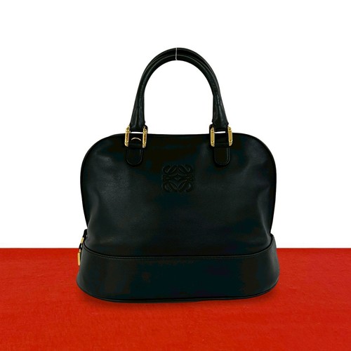 LOEWE Anagram logo Handbag leather black 453-8