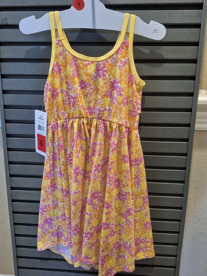 Jona Michelle Yellow Floral Summer Dress Size 6 - Image 3 of 4