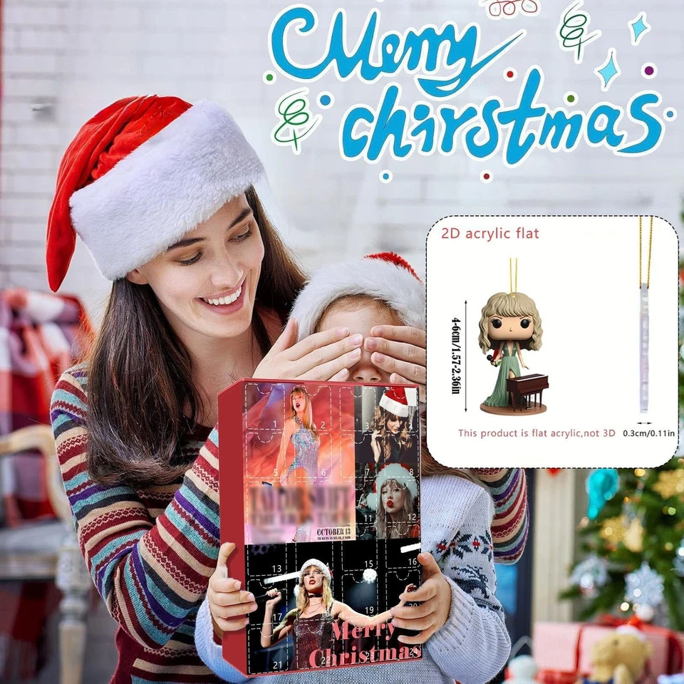 TS Singer Christmas Advent Calendar 24 Days Countdown Keychain Keyring Xmas - Image 4 of 4