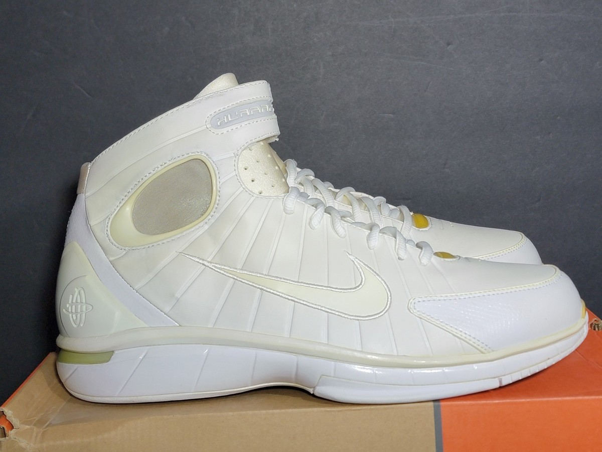 Nike Air Zoom Huarache 2K4 2004 Kobe White White 310315-111 Mens