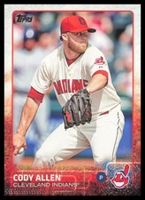 2015 Topps #18 Cody Allen Cleveland Indians Baseball Card