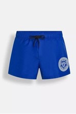 VERSACE royal blue Medusa logo swim shorts Si...
