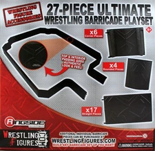 27-Piece Ultimate Wrestling Barricade Playset -   Wrestling Figure Accessories