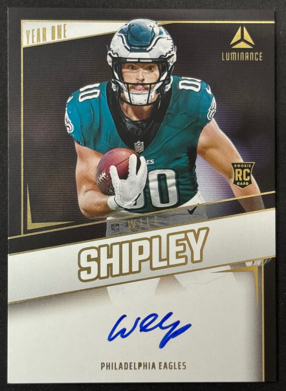 2024 Panini Football Luminance Will Shipley Year One Signatures RPS YOS-WSY auto
