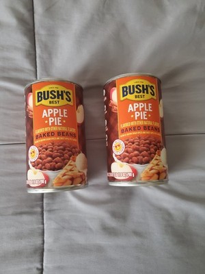 2 Pack Bush's Apple Pie Baked Beans Limited Edition 26.9 Oz Cans